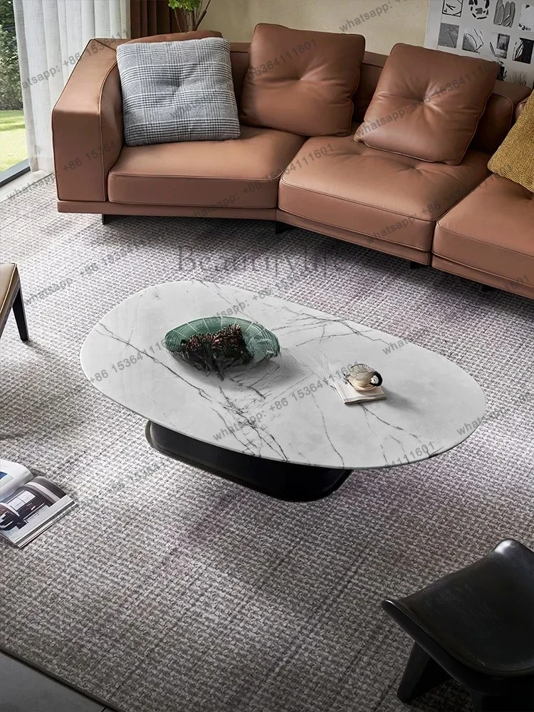 

FG10Italian Minimalist Marble Light Luxury Square Coffee Table New High-end Luxury Stone Coffee Table Set