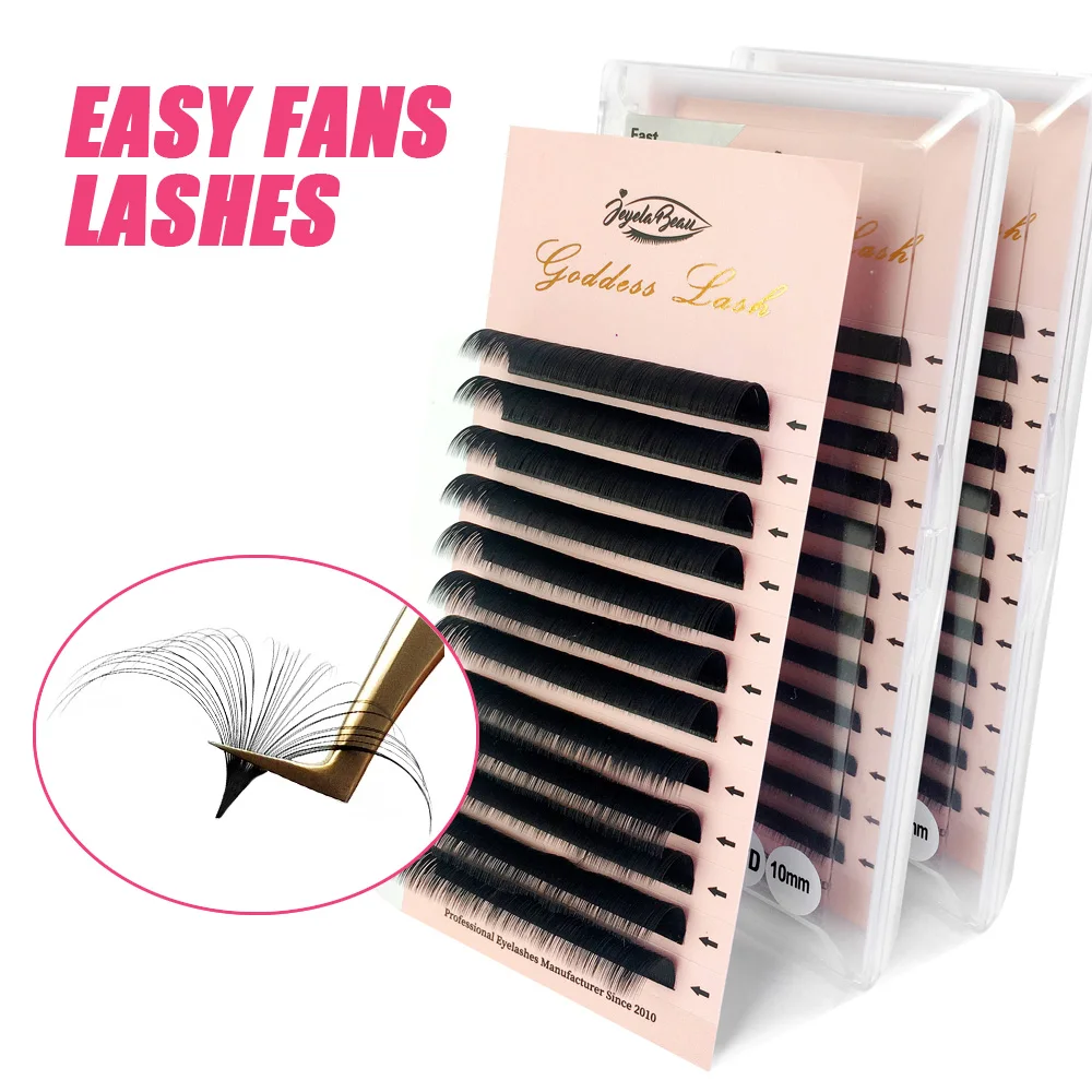 

Goddess Easy Fanning Eyelash Extensions Camellia Eyelash Blooming Flare Eyelashes Russian Volume Auto Fan Eyelashes 1S Lashes