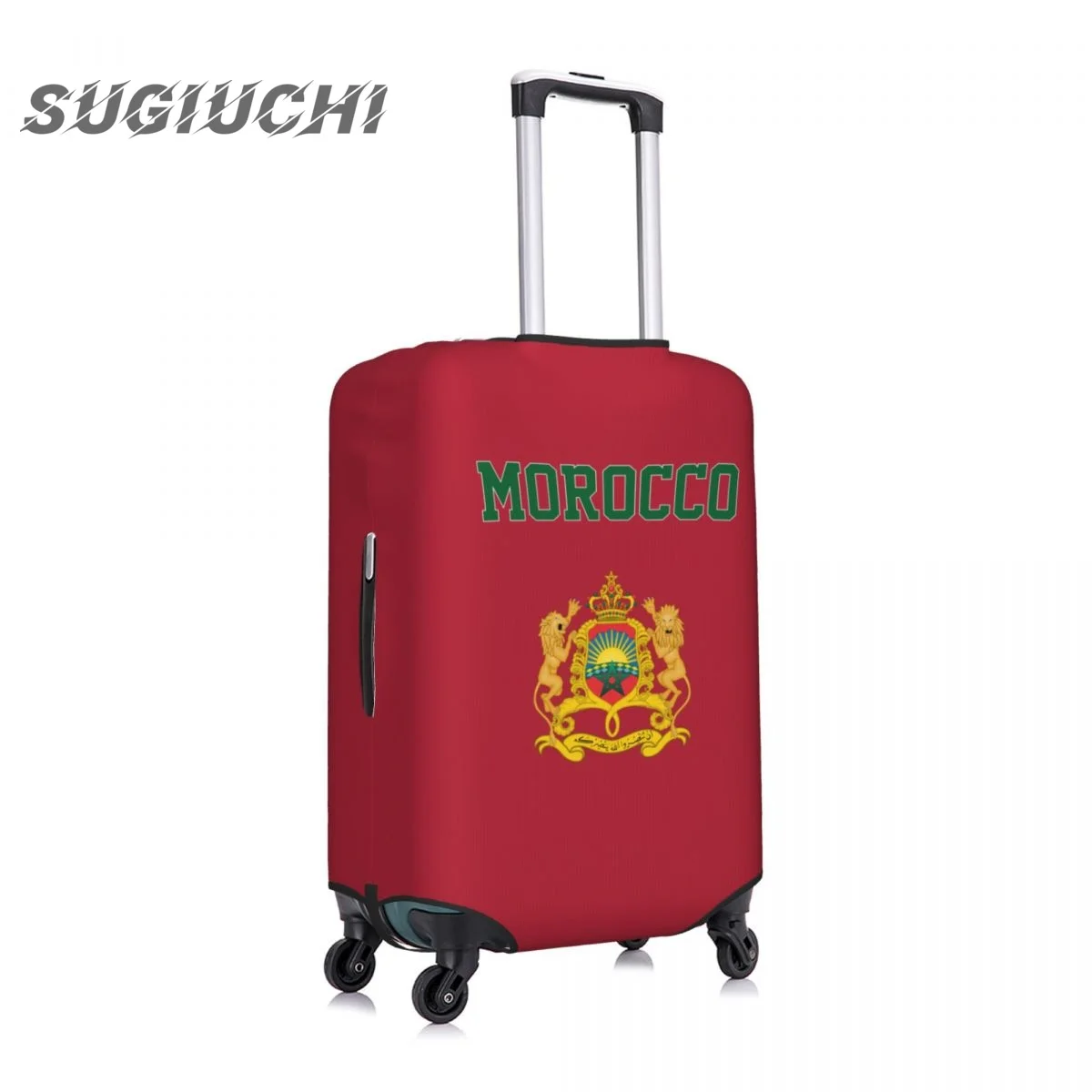 Morocco Country Flag Luggage Cover Suitcase Travel Accessories Printed Elastic Dust Cover Bag Trolley Case Protective