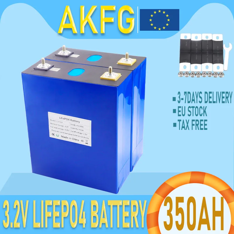 Grade A 4-16 PCS Lifepo4 Batterie 350ah 3.2V Lithium eisen phosphat Batterie DIY RV Boot Home Energy Storag batteries EU STOCK