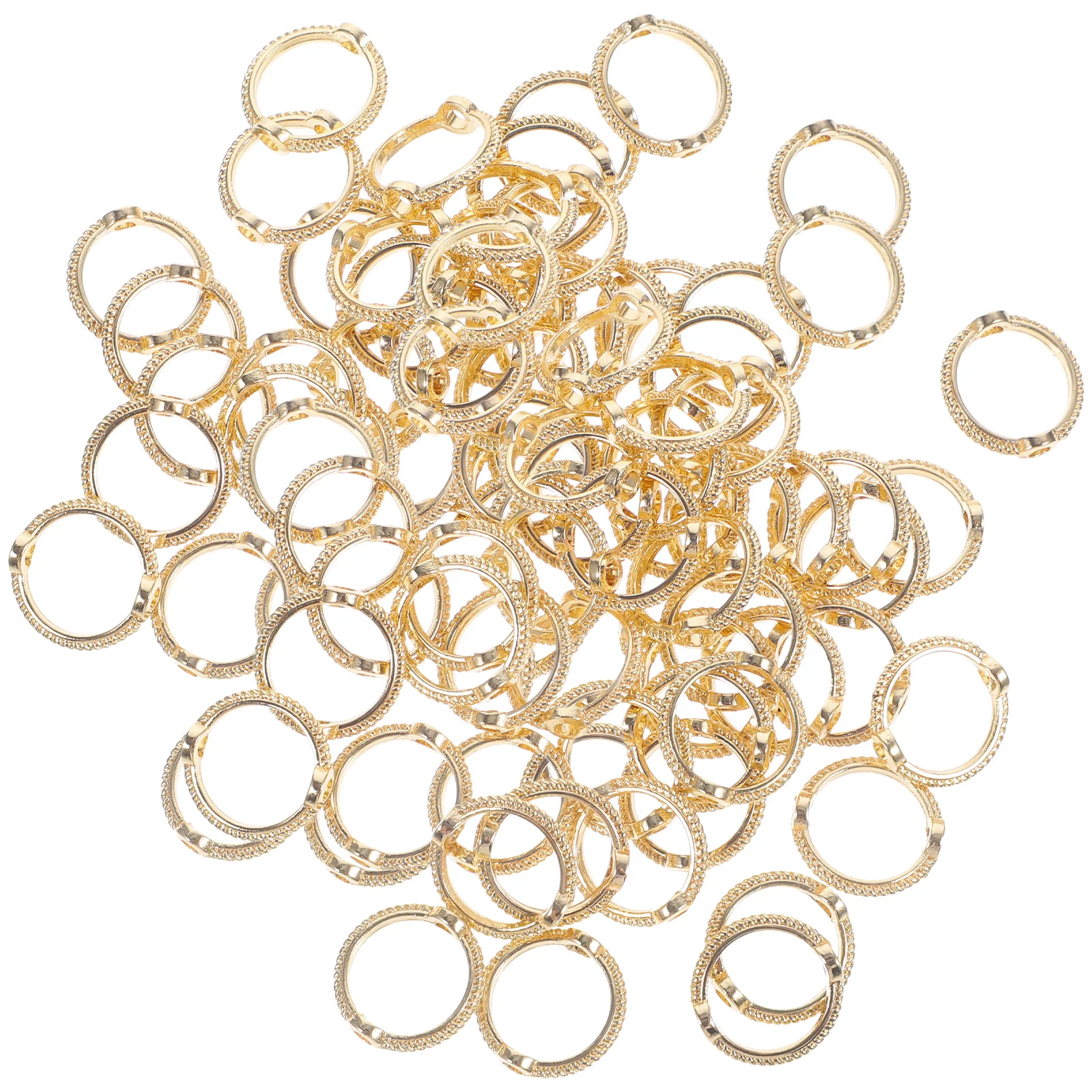 

50pcs Round Bead Frames DIY Circle Bead Frames for Earring Bracelet Necklace Making diy metal beads frame
