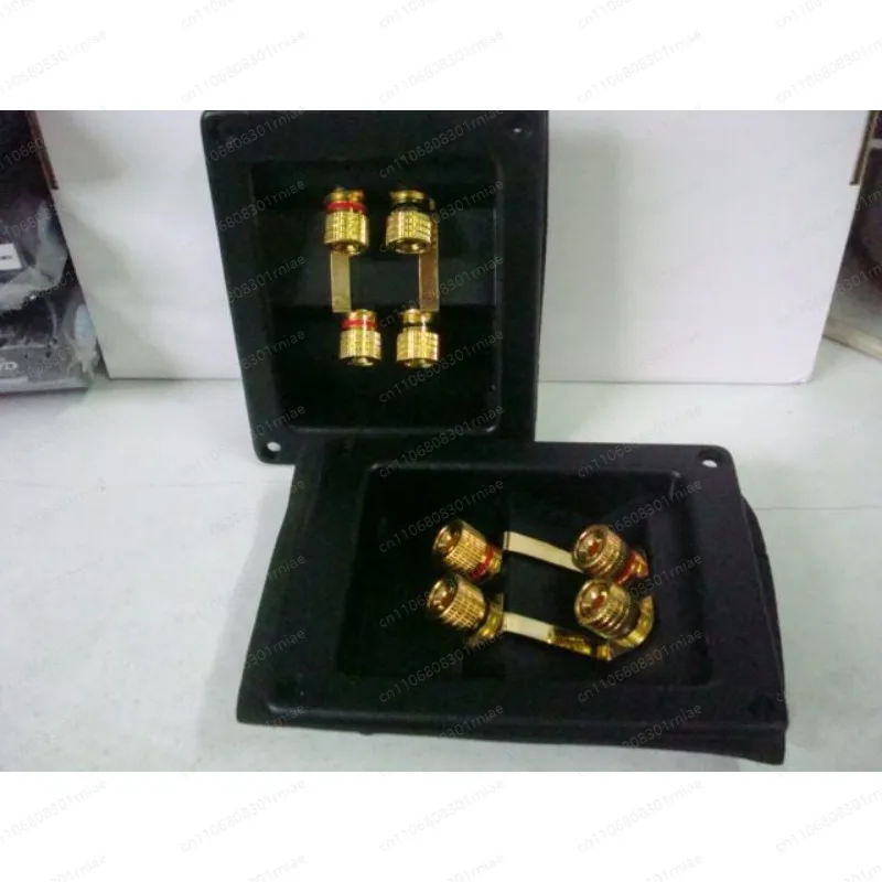 High-grade four-position precision copper junction post junction box banana head socket speaker terminal board