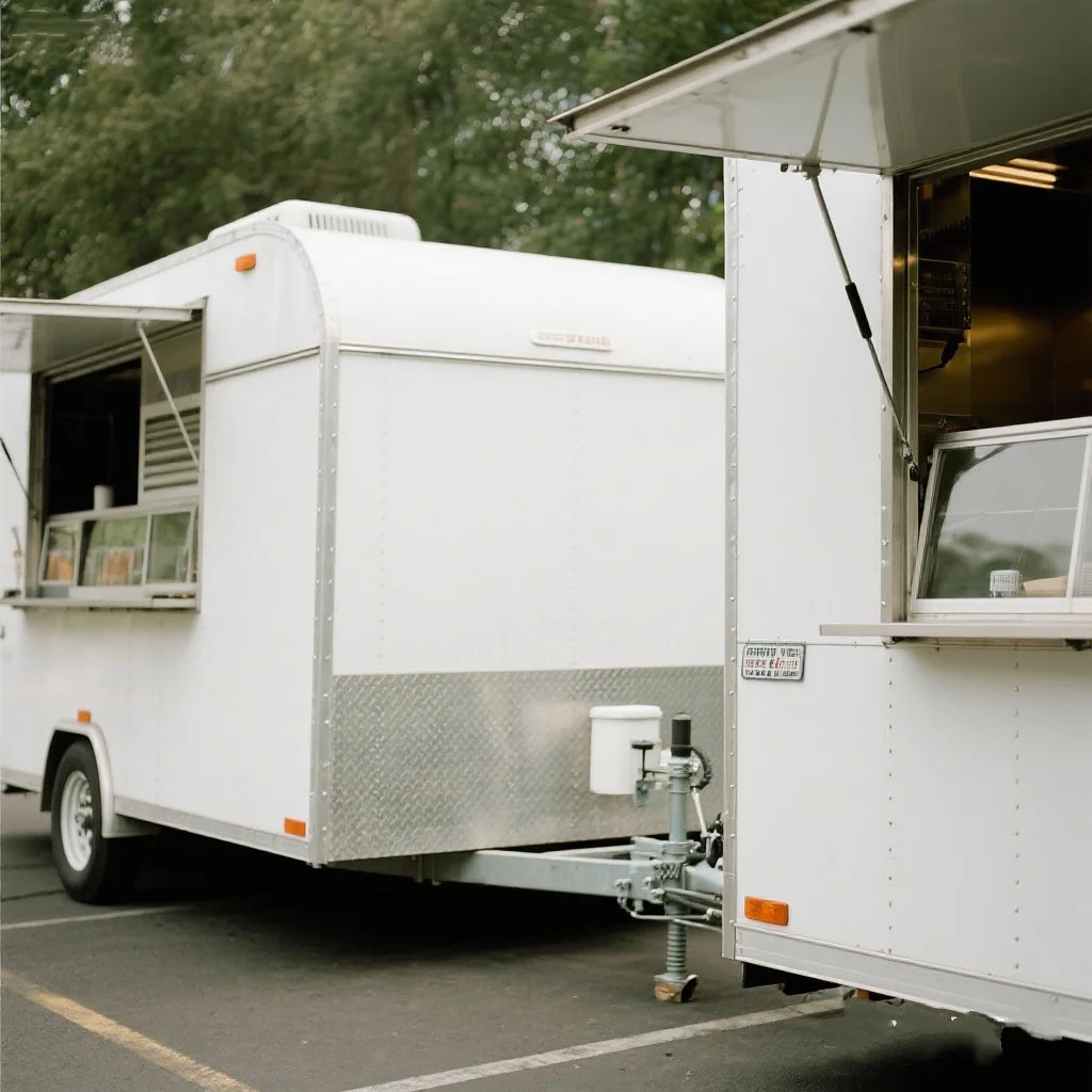 CE DOT Certified Small Food Trailer Mobile Kitchen Food Truck for Outdoor Catering Food Trailer with Full Kitchen Equipments