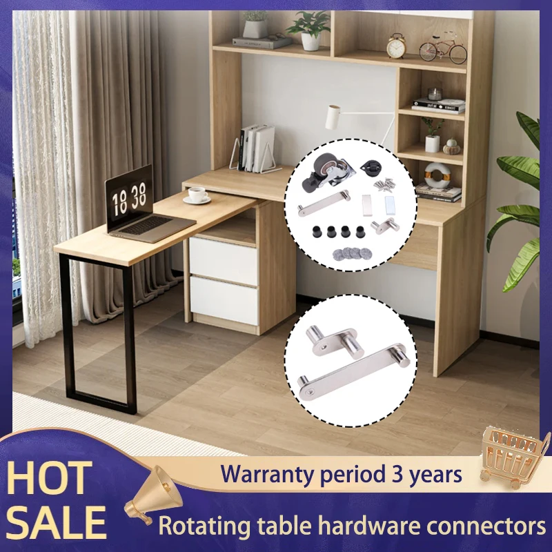 

Small Whirlwind Desk Folding Table Rotatable Desktop Retractable Island Table Folding Dining Table Bar Countertop Table Hardware