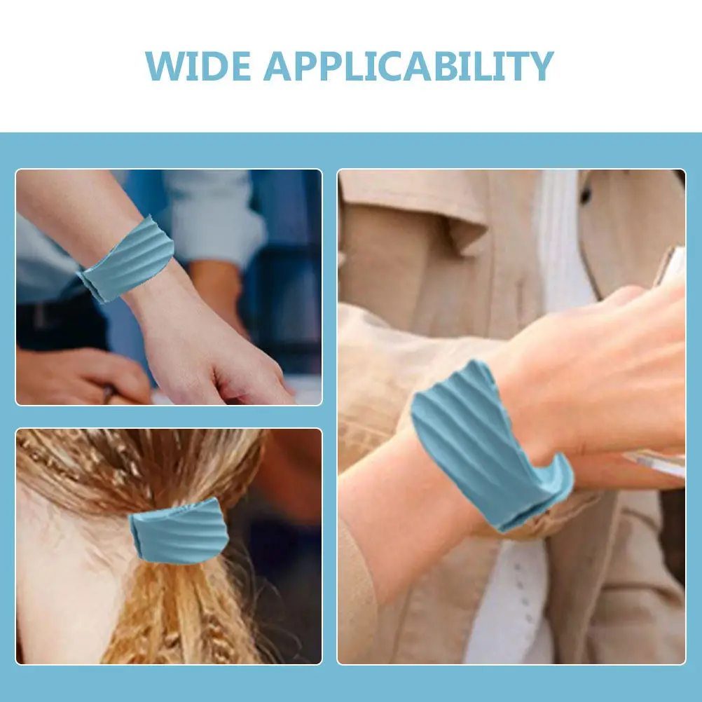 2Pcs Wide Tooth Detangling Comb for Wet Curly Thick Hair Shower Use Ergonomic Silicone Slap Bracelet Design Dandruff Scalp Comb