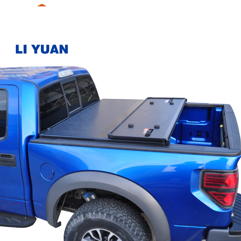 Liyuan Factory Tri-fold Tonneau cover  for  D-Max 2007-2012 pickup truck bed cover