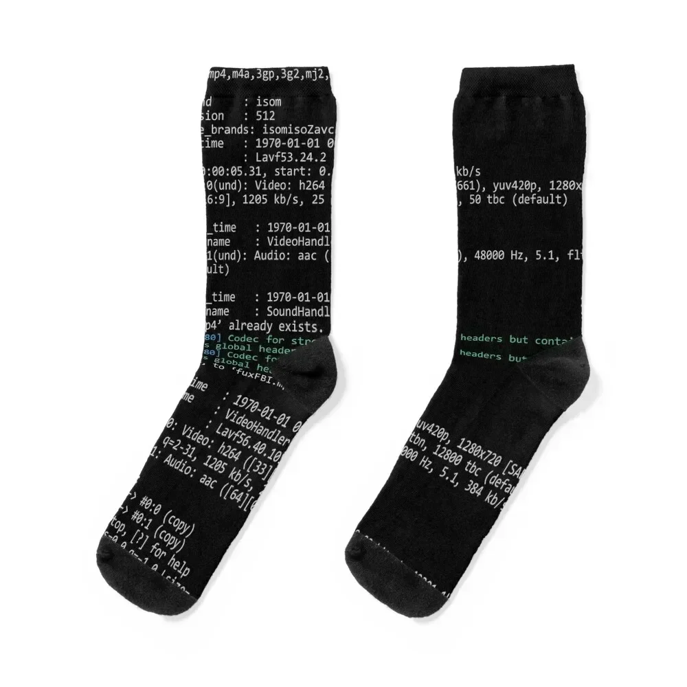 Mr. Robot Coding Socks man Non-slip winter thermal compression Socks Woman Men's