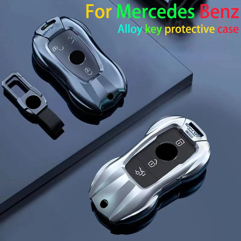 For Mercedes Benz A B C E S CLA EQE CLS EQS EQA GLA GLB CLC GLE CLB AMG GLS CLS zinc alloy key case Sports car exterior design