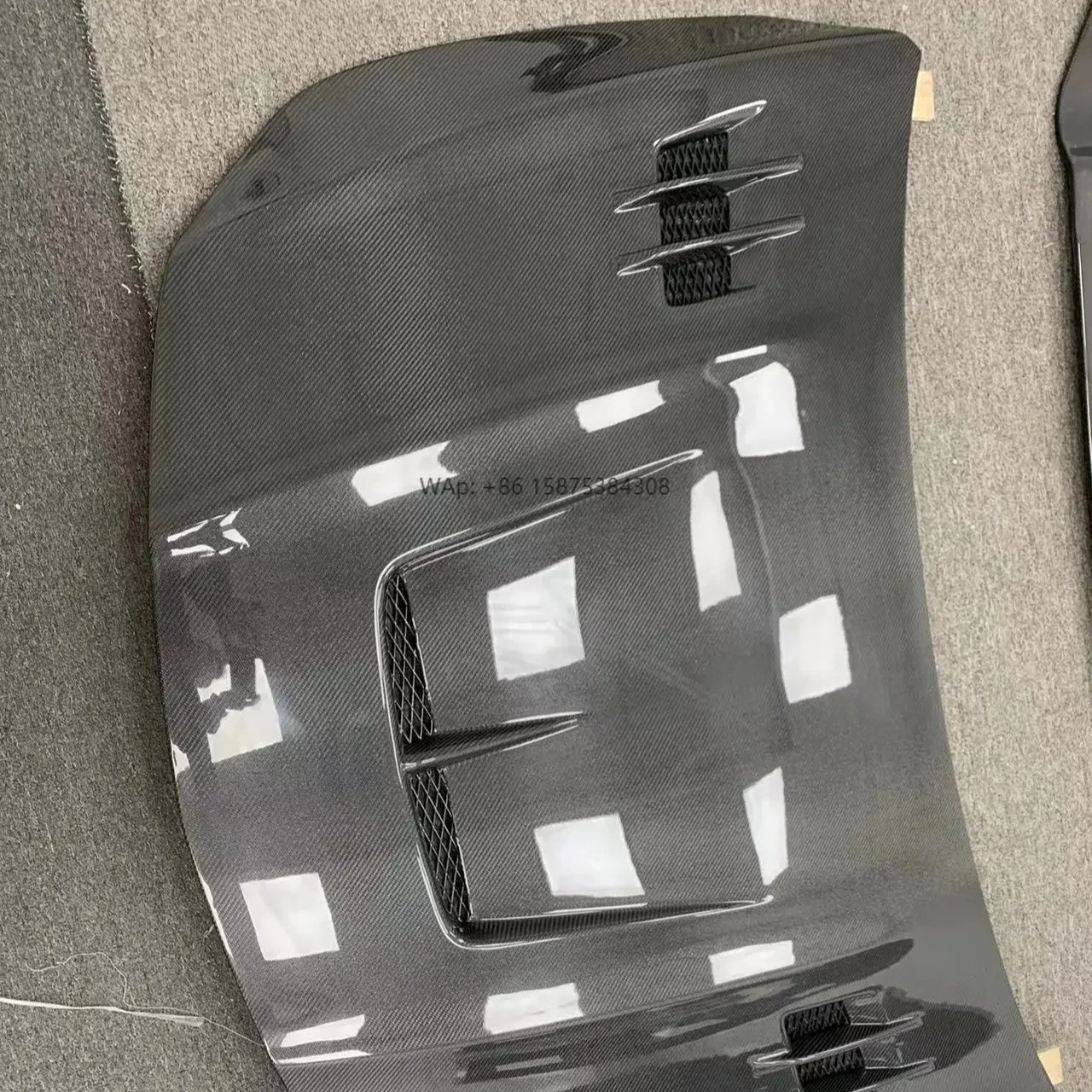 Carbon Fiber Front Bumper Engine Hood Cover Bonnet for W177 A-class W118 Cla-class 2019-up