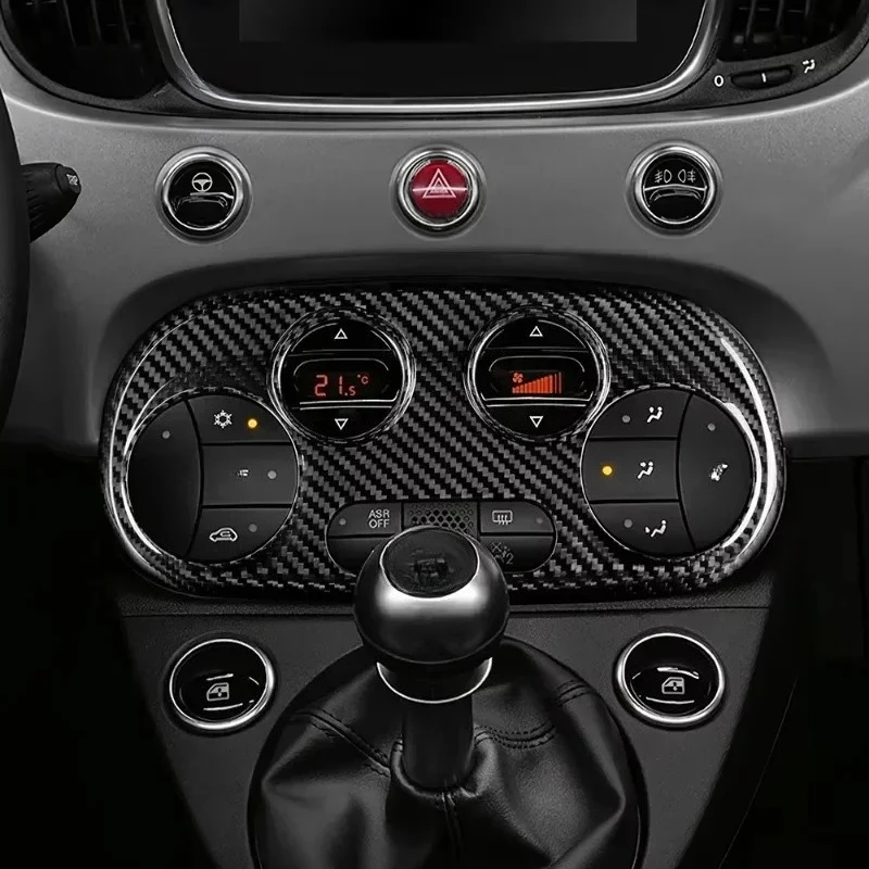 

Для Fiat Abarth 595 настоящий сухой чехол из углеродного волокна 2012-2017 695 2017-2023 модификация рамка аксессуары для украшения интерьера