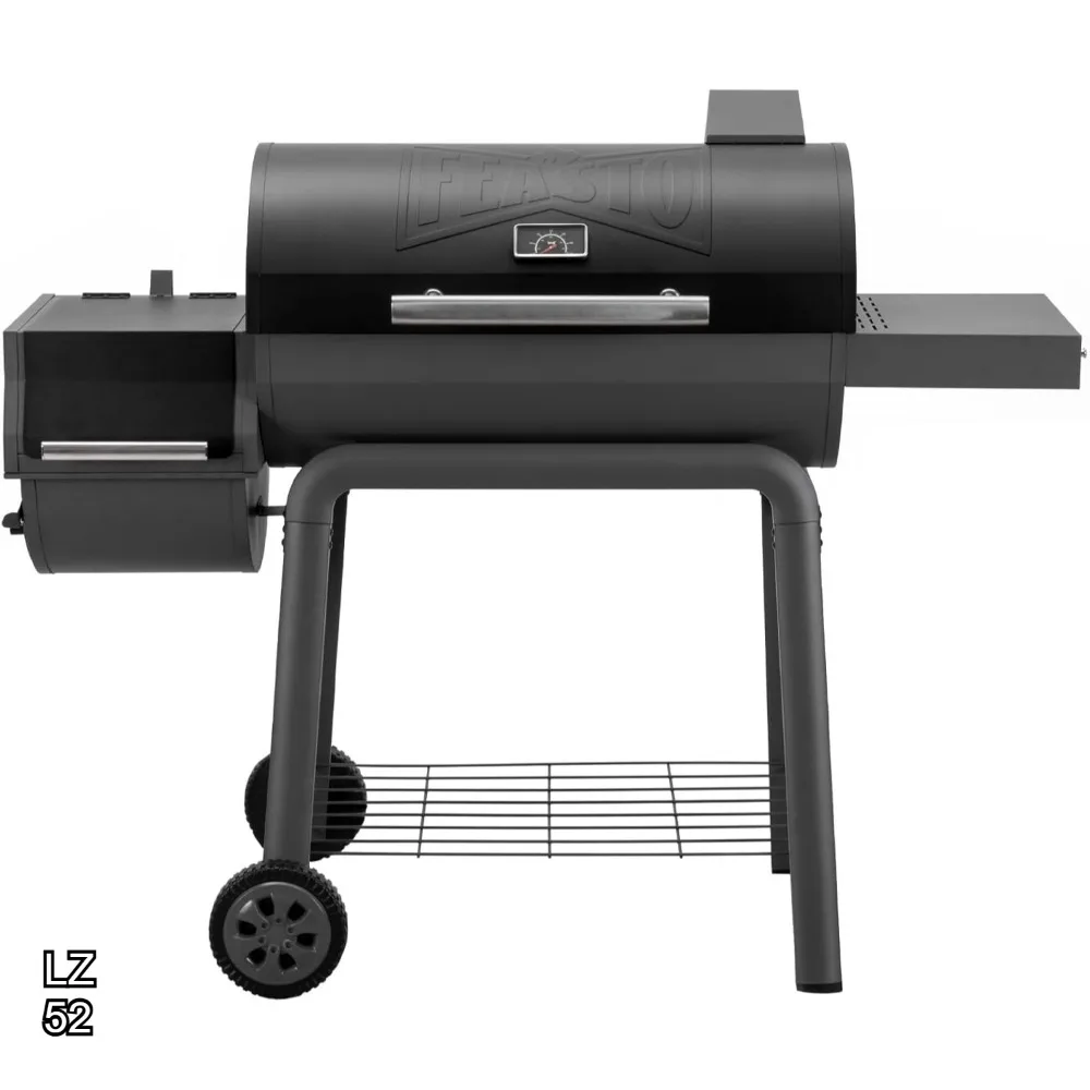 

Heavy-Duty 30-In Outdoor BBQ Grill with Offset Smoker and Side Table, 815 Sq. In. Cooking Space for Backyard Barbecue