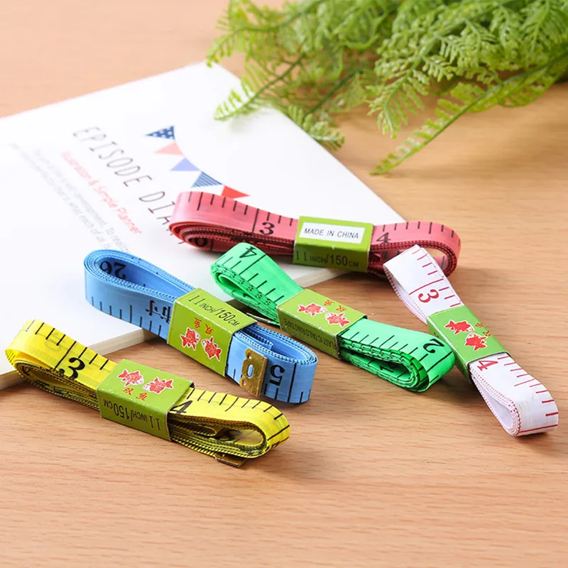 1.5M Double Scale Body Sewing Flexible Ruler Soft Tape Measure Fabric Tailor Cloth Craft Weight Loss Waist Circumference Measure