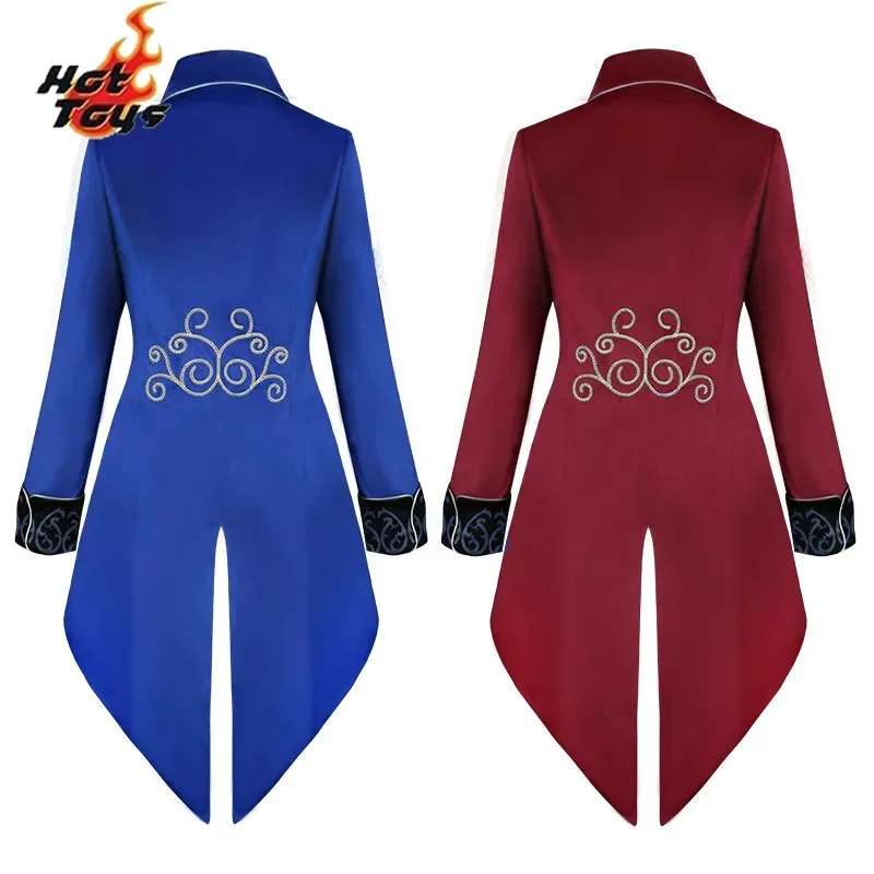 Gothic Embroidered Victorian Jacket Renaissance Costume Windbreaker Medieval Vintage Suit Prince Costume For Men