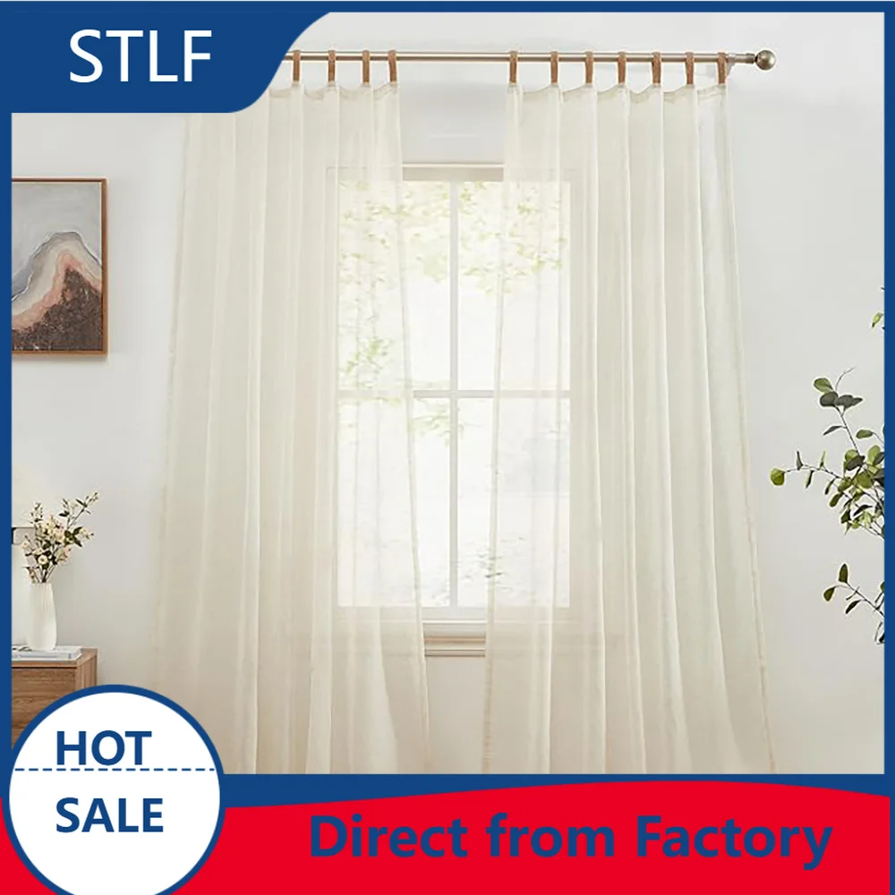 Innermor Modern Simplicity Voile Curtains Soft Home Decor Sheer Window Cover for Living Room1㎡