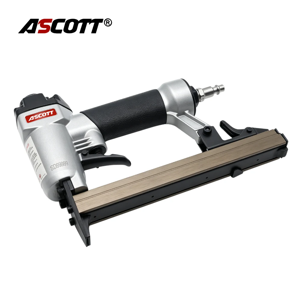 ASCOTT 21Ga Air Upholstery Stapler 8016 Framing Nailing Gun for Cork Sofas Furniture Building Decoration