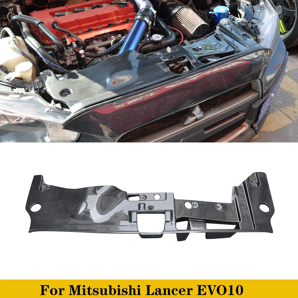 For Mitsubishi Lancer EVO 10 X Real Carbon Fiber Car Engine Fuse Box Cover Trim Car Styling