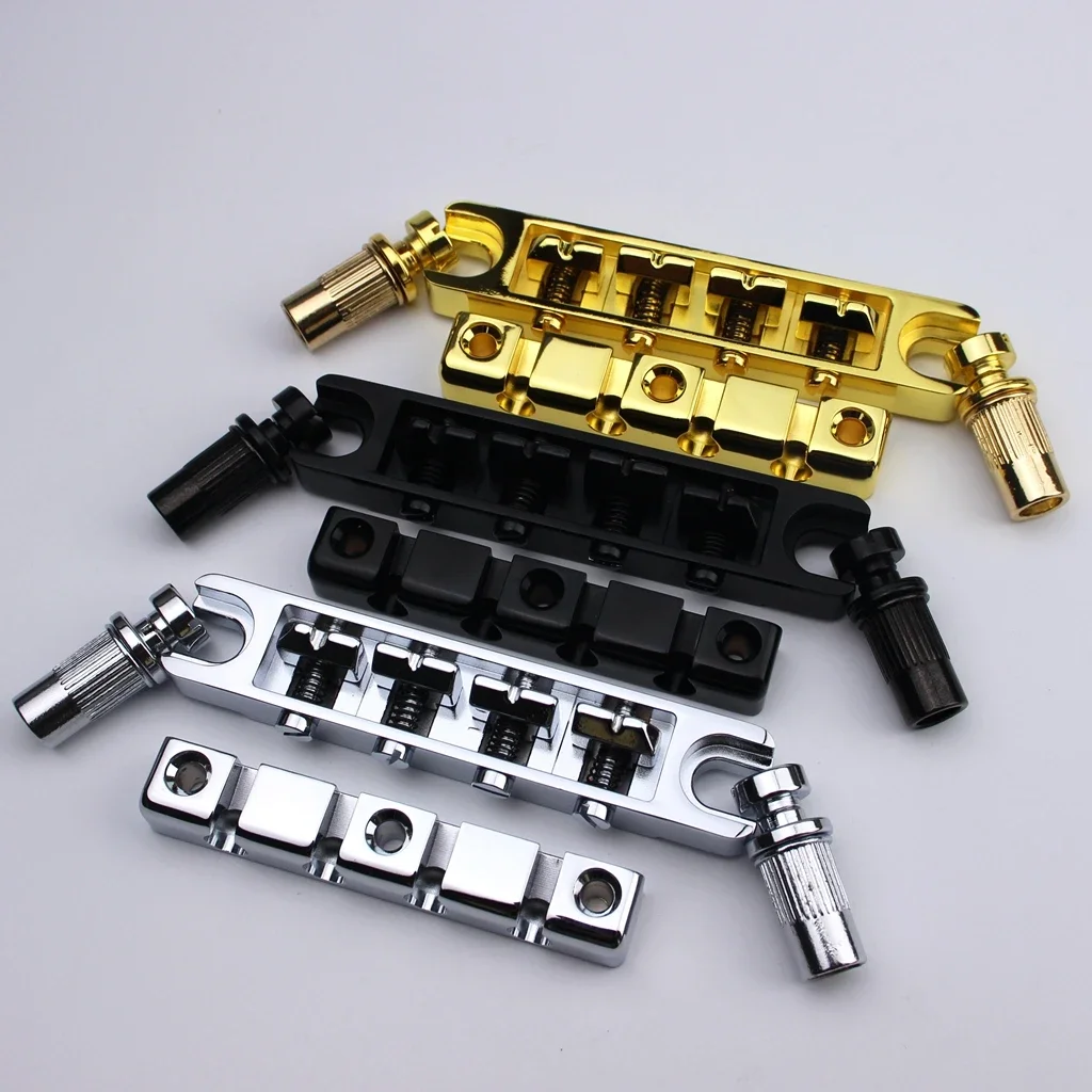 

4 String High Mass Bass Bridge Zinc Alloy Material Silver, Black, Gold