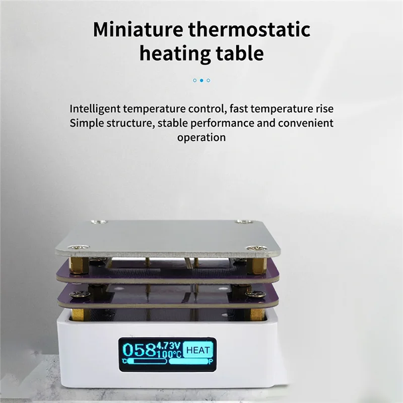 

A20F-65W Mini Hot Plate Digital Soldering Preheating Rework Station PCB SMD Board Soldering Plate Heating Table Easy To Use