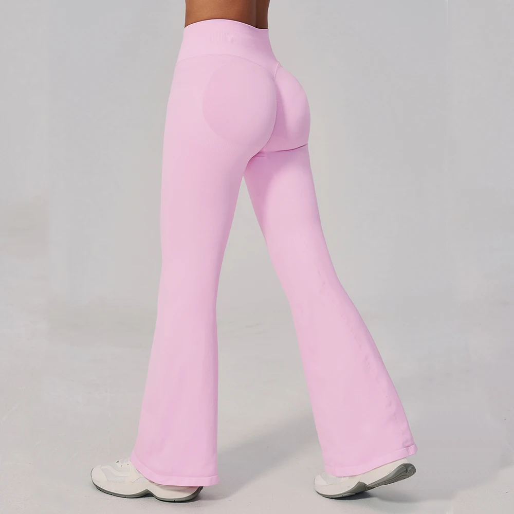 Seamless Flare Leggings Yoga Pants Women High Waist Wide Leg Pants Women Gym Workout Fitness Sports Flared Pant Dance Trousers