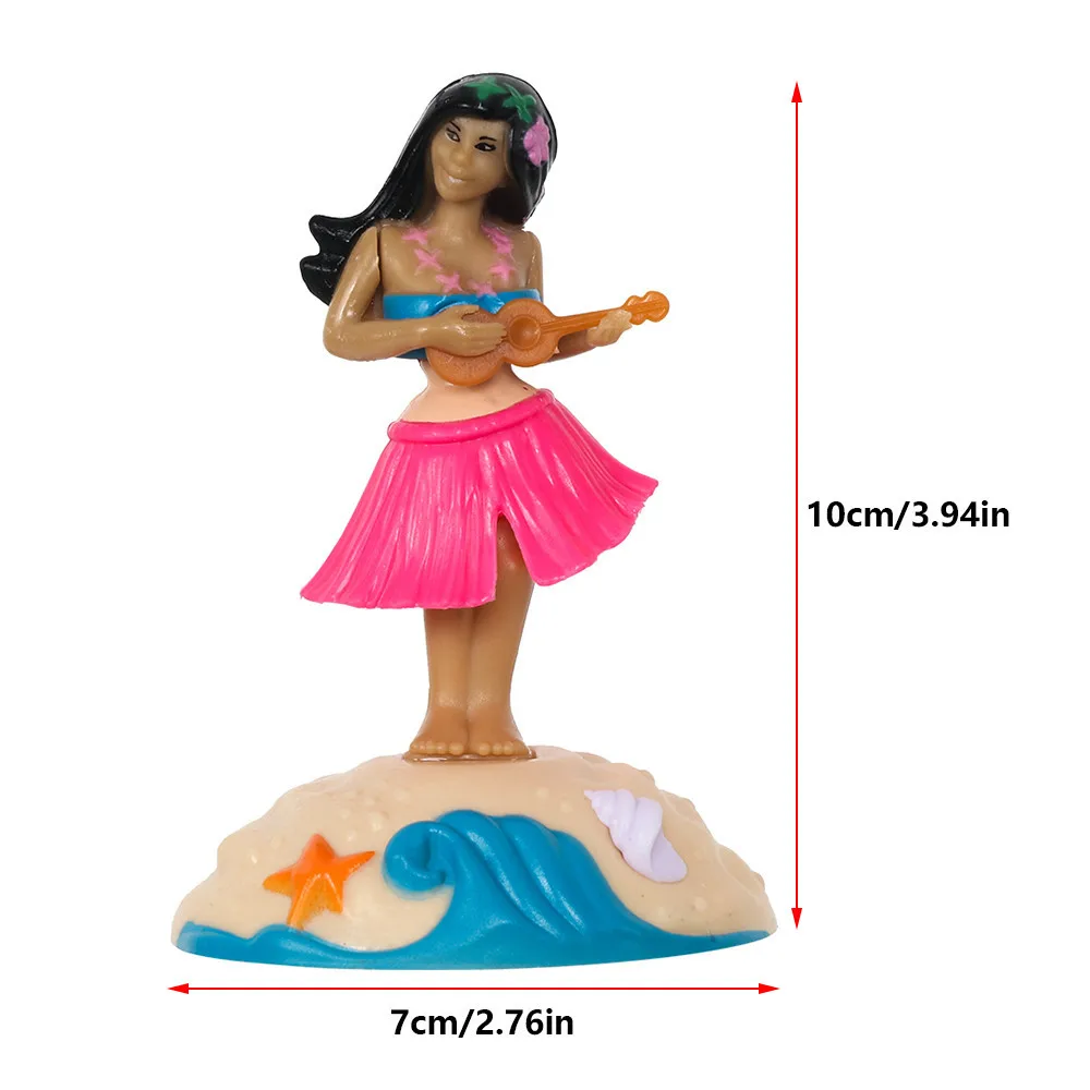 Juguete de cabeza agitadora alimentada por energía Solar de alta calidad, decoración de salpicadero Interior de coche Hula, muñeca de baile de chica hawaiana, adornos de coche, regalo