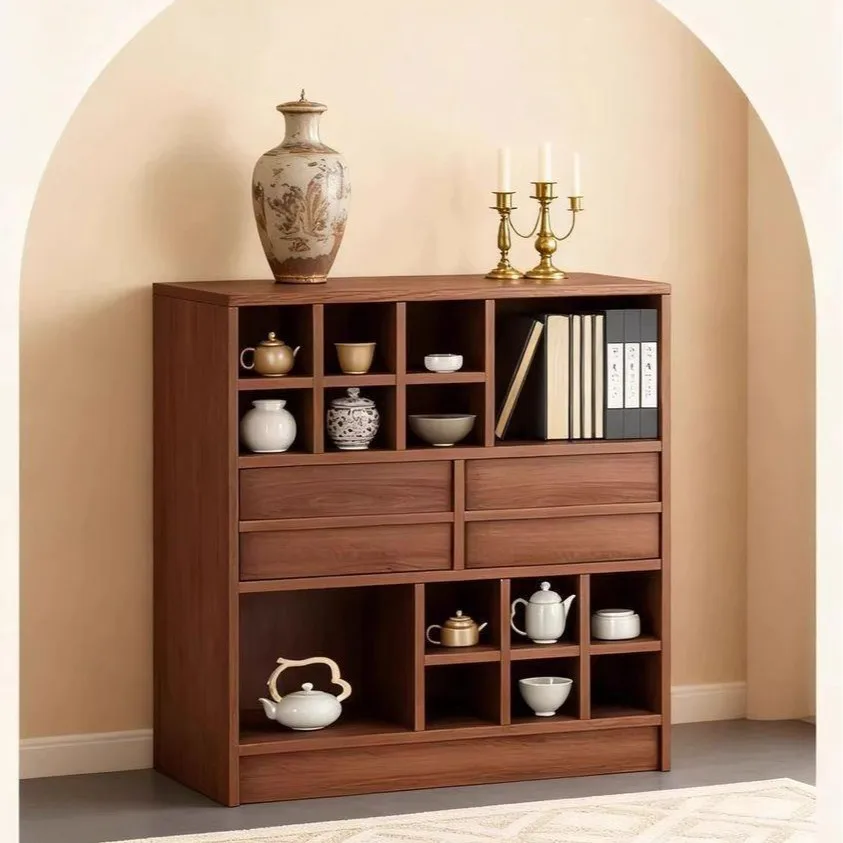 Chinese-style Bogu rack, small tea cabinet, tea set rack, Duobao Pavilion display shelf, simple storage cabinet, low cabinet