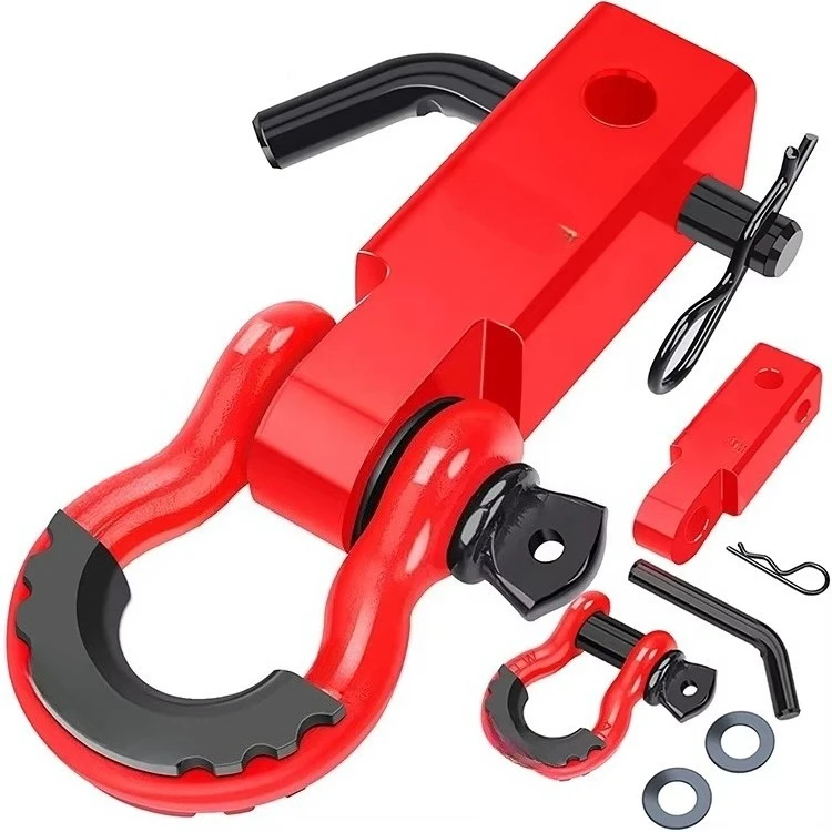 4*4 جهاز استقبال وصلة المقطورة خارج التحميل مع خطاف سحب لاستعادة تكبل حلقة D مقاس 2 بوصة