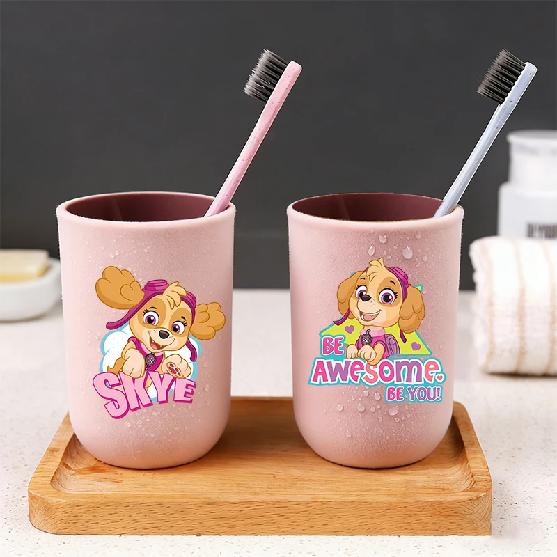 New Paw Patrol Kids Toothbrush Cup Kawaii Cartoon Character Printed Bathroom Cup Boys Travel Accessories Kids Birthday Gifts