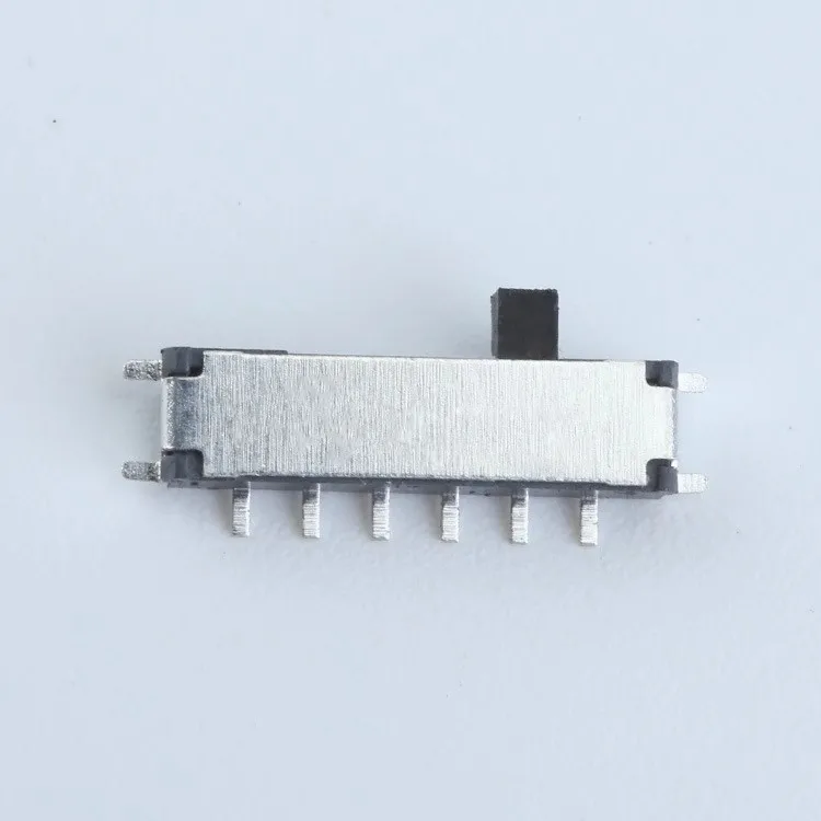 10pcs/lot MSKT-14C01 Small toggle 10-pin 4-position horizontal surface mount side swing sliding switch mini type