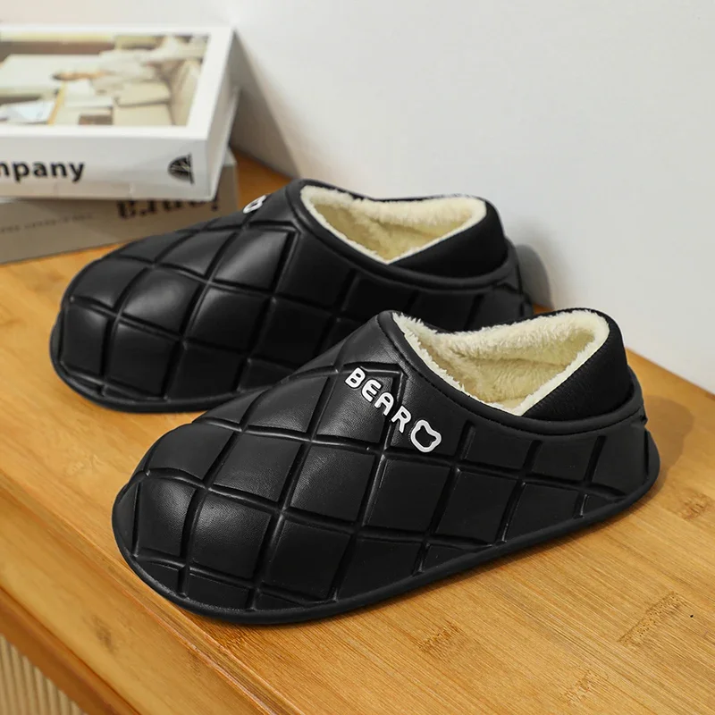 

Casual Shoes Men Winter Platform Footwear Flexible Round Toe Waterproof Non-slip Wear-Resistant All-match Plus Velvet Keep Warm