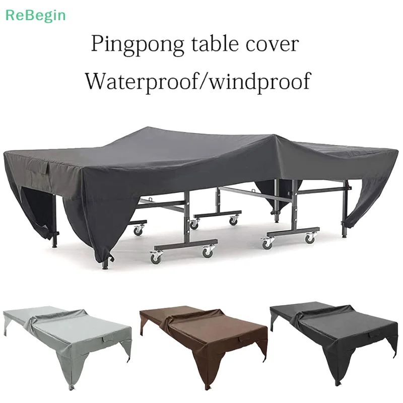 Ping Pong Table Cover Waterproof Dust Cover All Weather Protective Cover Rainproof Table Tennis Tablecloth Cover Indoor Outdoor