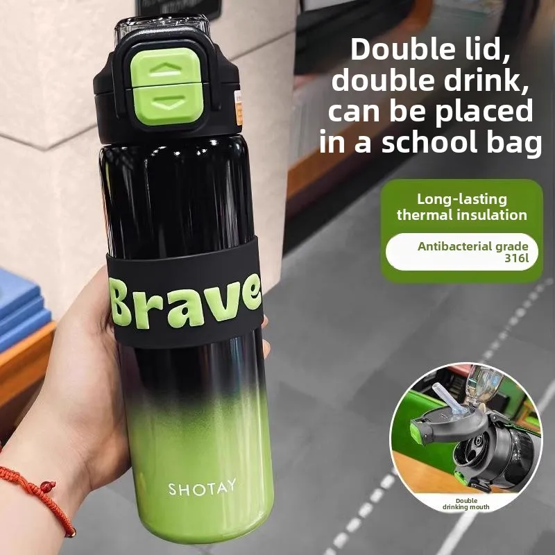 

Large Capaci Insulated Water Bottle St School Special Middle School Student Sports Drinkware Stainl Steel Cup