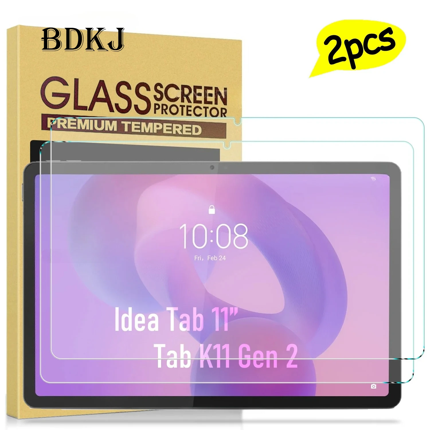 

For NEW Lenovo Tab K11 Gen 2 Idea Tab 11" 2025 M11 9H Tempered Glass Screen Protector Hard Film Anti Scratch HD Full Cover 2Pack