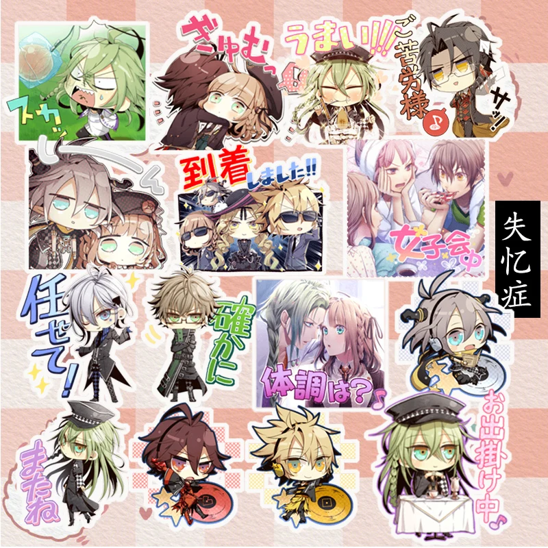 AMNESIA Animation Sticker Cute Cartoon Japanese Animation Anime Character Sticker Handbook Material  Stationery  Art Supplies