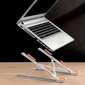 N3 Tragbarer Desktop Tragbarer Aluminium League Folding Support für iPad Support Notebook -Basis -Kühlung Metal auf Lagerbestand 10 Hauptverkaufsmetallic Support - №1