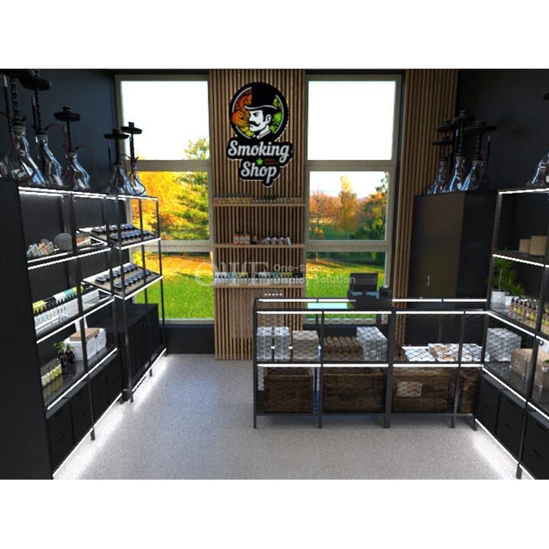 Custom. custom ized Möbelhaus Glas theke Rauch geschäft Show Displays für Rauch geschäft