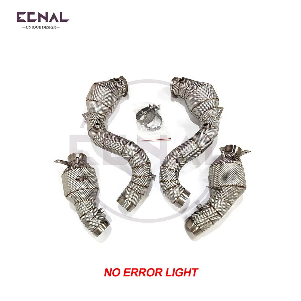 

Ecnal Exhaust No Error Light Downpipe with Catalytic Converter Sport Exhaust Pipe for Mercedes Benz W205.2 C63 4.0T V8 2020+