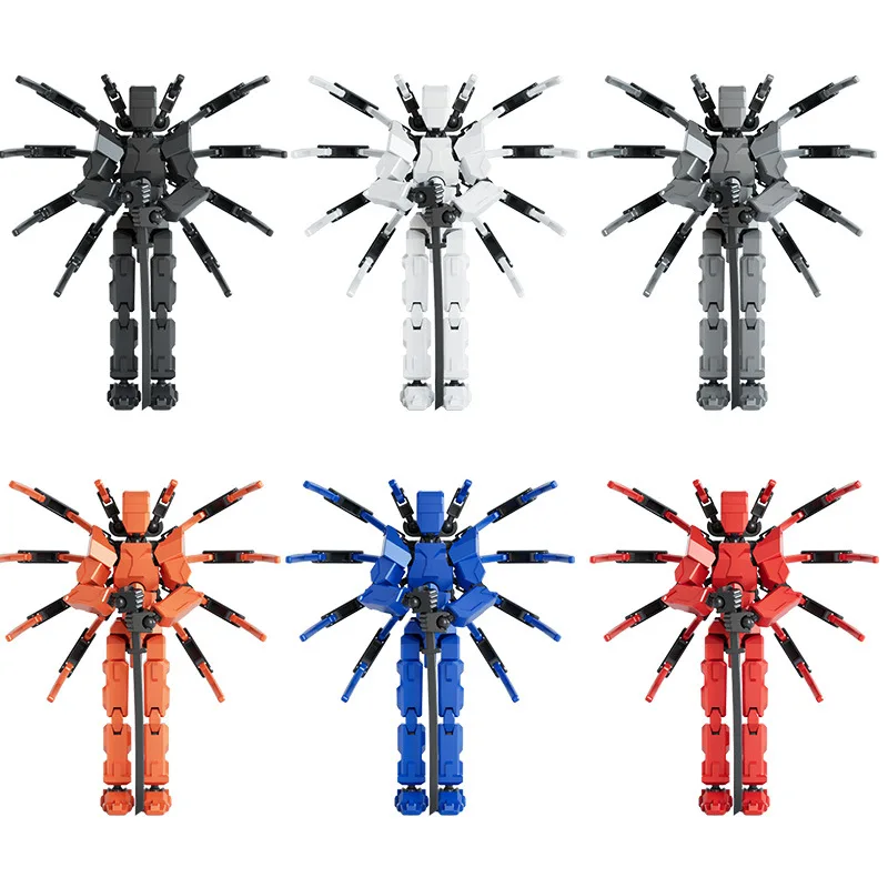 Multi-Jointed Movable Robot 3d Printed Spider Dummy Action Figure 13 DIY Assembly Model Mannequin Creative Stress Relief Toys