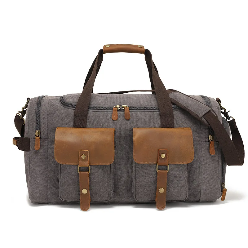 Canvas tote bag slant cross travel one shoulder sports bag