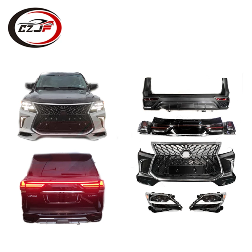 CZJF New Design Car Auto Body Parts Modification Grille Headlight Rear Front Bumper For Lexus Lx570 2008-2018 Body Kit