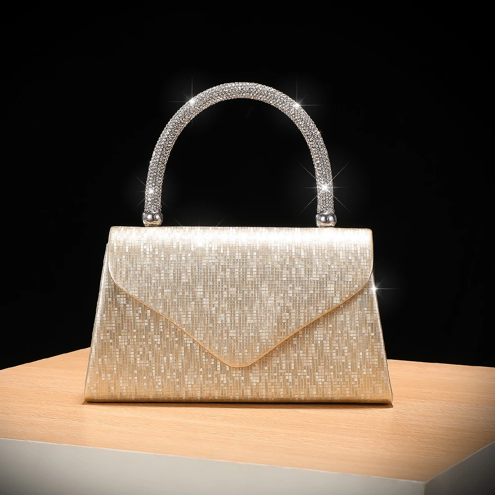 

Fashion party party bag chain shoulder bag simple clamshell evening dress bag diamond handbag celebrity party storage bag