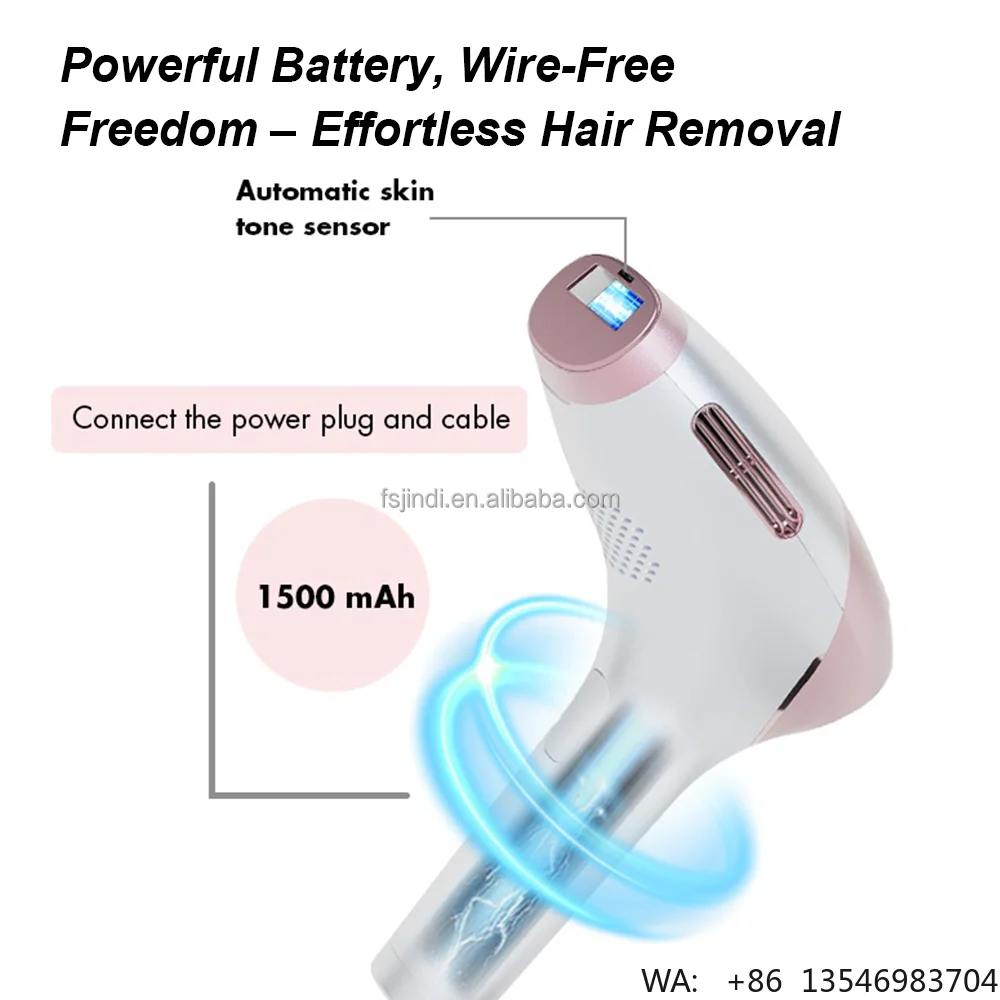 OEM Smart IPL Cordless at Home Laser Hair Removal Device Permanent Visible Hair Reduction in Hair Regrowth for Body & Face