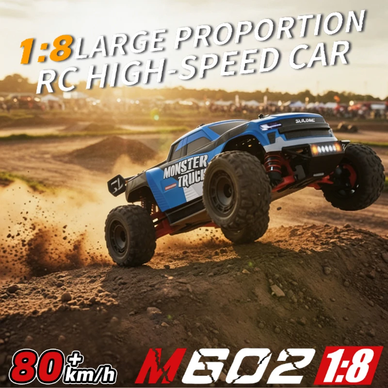 

Dumbo RC M602 1:8 Scale High Speed RC Monster Truck 80KM/H Brushless Electric Control Dumbo Flight Control 4WD Off Road RC Model