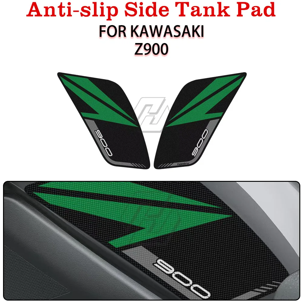 

For KAWASAKI Z900 2017 2018 2019 2020 2021 2022 Motorcycle Anti-slip Side Tank Pad Protection Knee Grip Mat Stickers