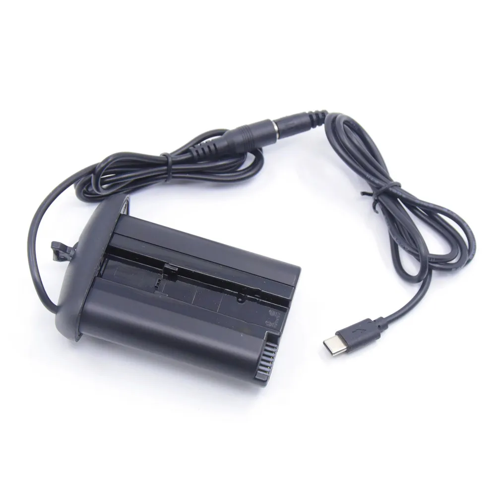 Acoplador de CC DR-E4/E19, batería falsa + USB tipo C PD, Cable de Banco de energía de 12V para Canon EOS, 1D, C, 1D, X, 1D, Mark III, IV, 1Ds, Mark III