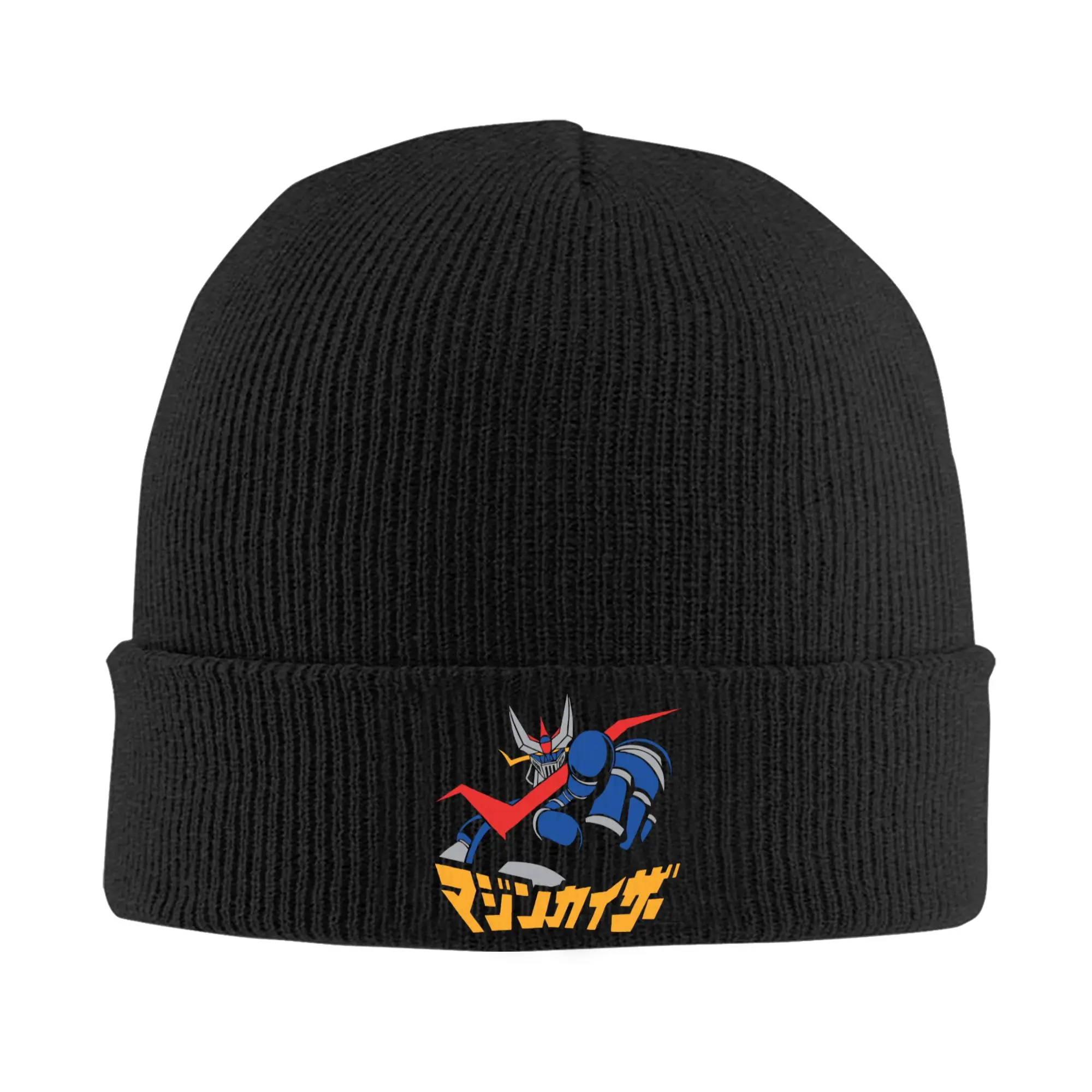 Great Mazinger Z Finger Hat Autumn Winter Beanies Baggy Robot Caps Female Male Acrylic Knitted Hat