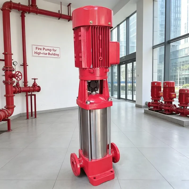 Heavy Duty Vertical Multistage Cast Iron Fire Pump Set Durable for Hotel Office Residential Fire Safety Projects