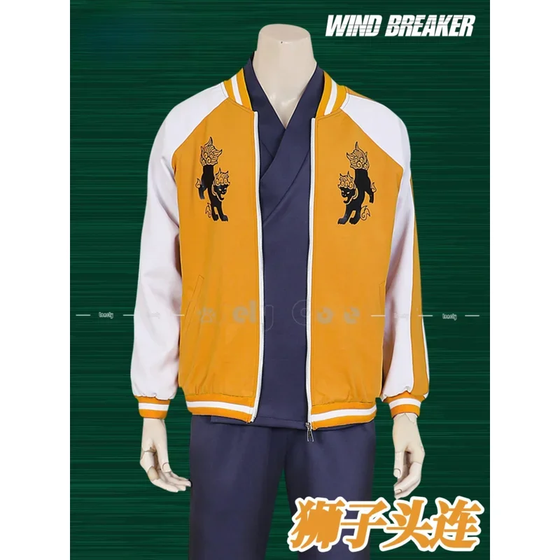 Jo Togame Cosplay Costume Anime WIND BREAKER Shishitoren Kimono Uniform Jacket Sweater Glasses Choji Tomiyama Halloween