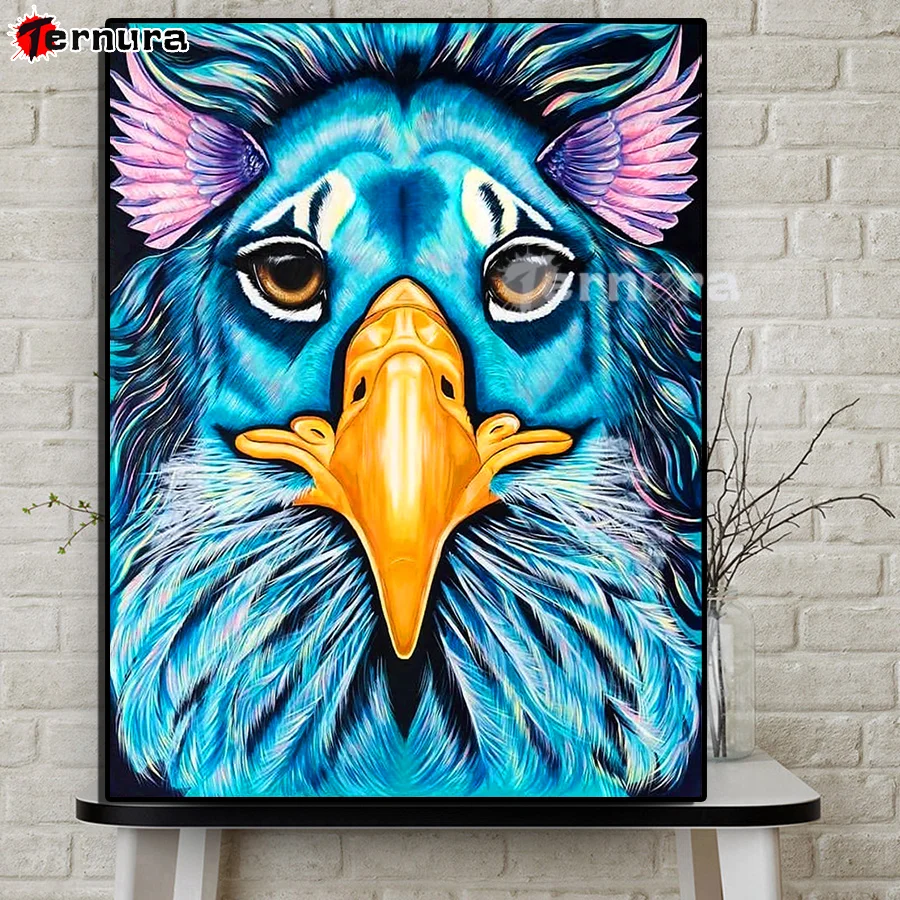 Full Square round Drill birds Eagle 5D rhinestone DIY Diamond Painting 3D Embroidery Cross Stitch Mosaic gift Home Decoration