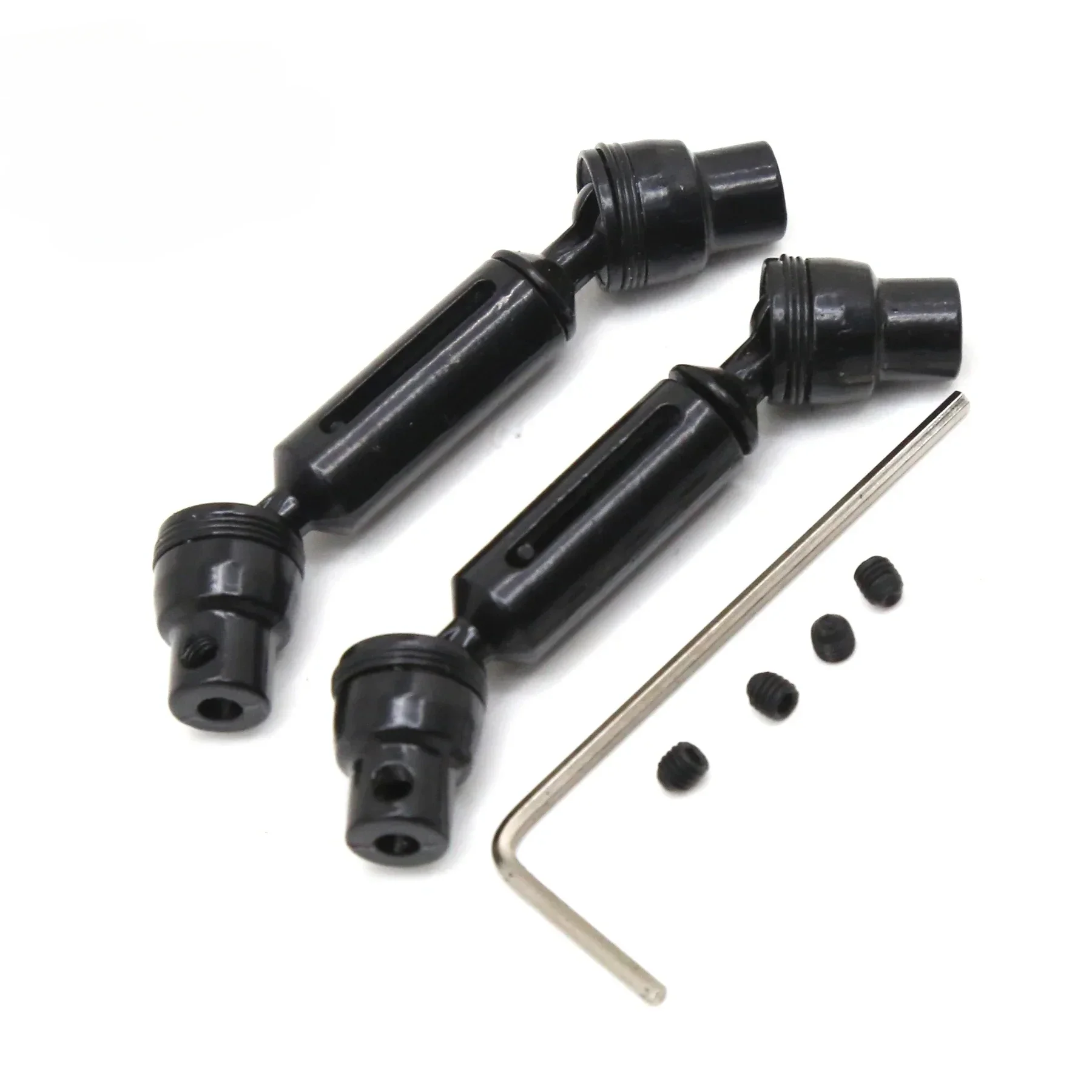 Eixo traseiro dianteiro de metal e kit de eixo de transmissão 1/16 rc carro atualização peças acessórios para wpl c14 c24 c34 c44 c54 b14 b24