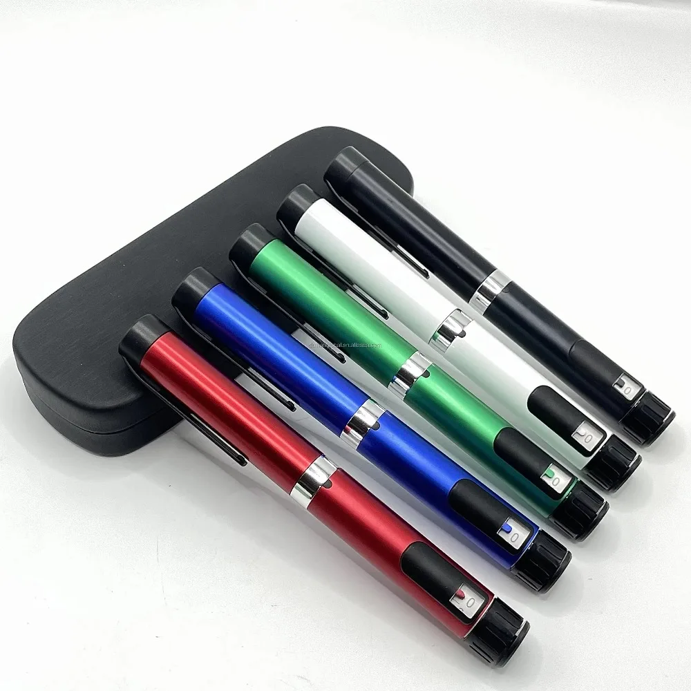 High Precision V4 Metal Reusable Injection Pen 60 IU Slimming Injection PenEmpty Injection Pen Without Cartridge Bottle